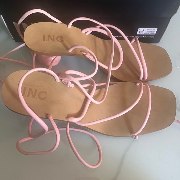 INC strappy pink 1” heels - Picture 5 of 8